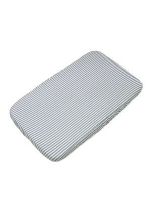 Sábana bajera 90x50 Praliné Rayas de Walking Mum Matcha