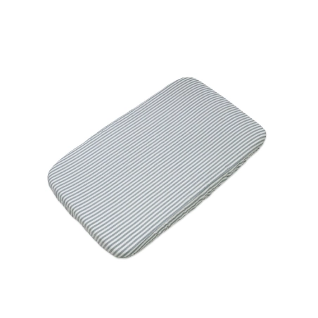 Sábana bajera 90x50 Praliné Rayas de Walking Mum Matcha