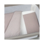 Edredón con sábana y almohada minicuna  Praliné de Walking Mum Moka