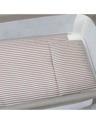 Edredón con sábana y almohada minicuna  Praliné de Walking Mum Moka