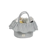 Cesta Organizador Praliné Vichy de Walking Mum Matcha