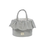 Cesta Organizador Praliné Vichy de Walking Mum Matcha