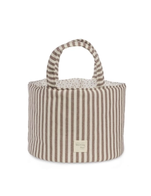 Cesta Organizador Praliné Rayas de Walking Mum