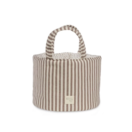 Cesta Organizador Praliné Rayas de Walking Mum