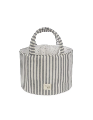 Cesta Organizador Praliné Rayas de Walking Mum Matcha
