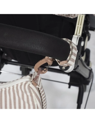 Bolso Góndola Praliné Rayas de Walking Mum Moka