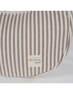 Bolso Góndola Praliné Rayas de Walking Mum Moka
