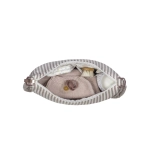 Bolso Góndola Praliné Rayas de Walking Mum Moka