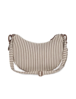 Bolso Góndola Praliné Rayas de Walking Mum Moka