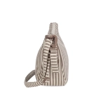 Bolso Góndola Praliné Rayas de Walking Mum Moka