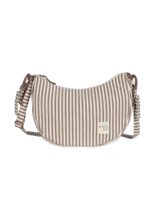 Bolso Góndola Praliné Rayas de Walking Mum Moka