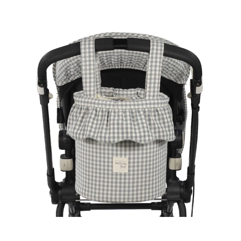 Bolso Bucket Praliné Vichy de Walking Mum