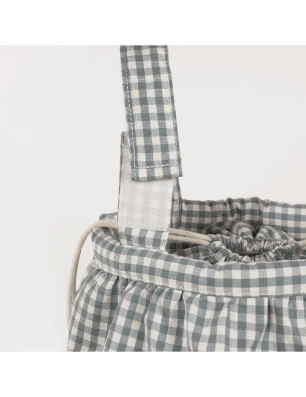 Bolso Bucket Praliné Vichy de Walking Mum Matcha