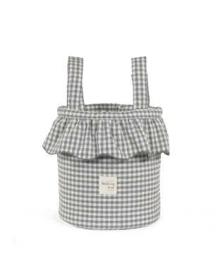 Bolso Bucket Praliné Vichy de Walking Mum Matcha