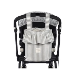 Bolso Bucket Praliné Rayas de Walking Mum Matcha