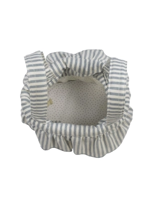 Bolso Bucket Praliné Rayas de Walking Mum Matcha