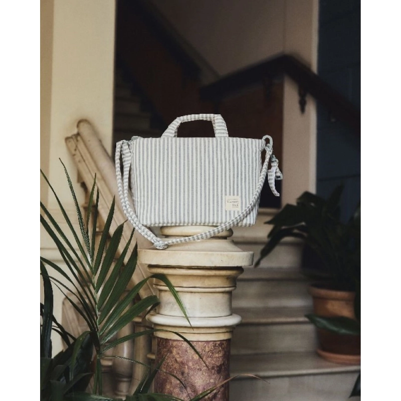 Bolsa Canastilla Praline Rayas de Walking Mum