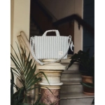 Bolsa Canastilla Praline Rayas de Walking Mum Matcha