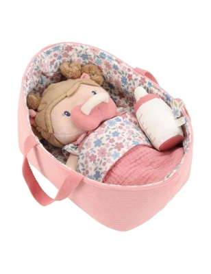 Muñeca bebé Rosa y capazo de Little Dutch