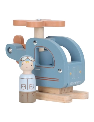 Helicóptero Madera de Little Ducth