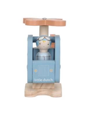 Helicóptero Madera de Little Ducth