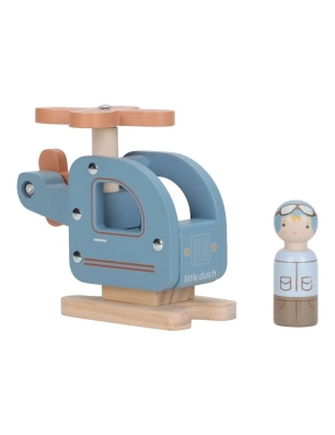 Helicóptero Madera de Little Ducth