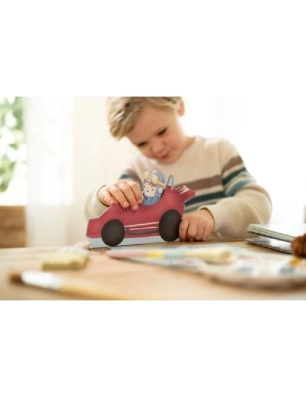 Libro recorta y pinta vehiculos de Little Dutch