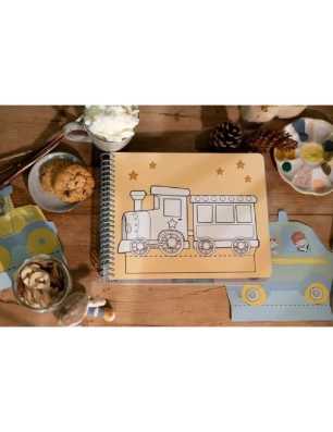 Libro recorta y pinta vehiculos de Little Dutch
