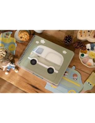 Libro recorta y pinta vehiculos de Little Dutch