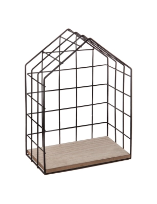 Estanteria pared metal casita Atmosphera