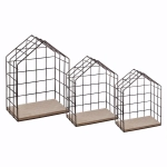 Estanteria pared metal casita Atmosphera