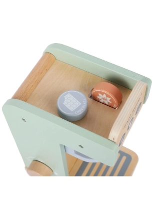 Set cafetera de madera de Saro