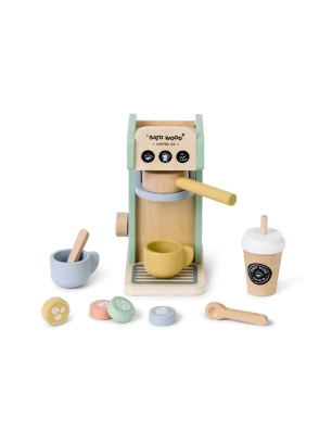 Set cafetera de madera de Saro