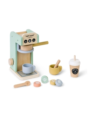 Set cafetera de madera de Saro