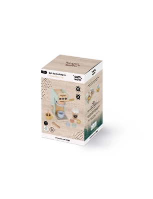 Set cafetera de madera de Saro