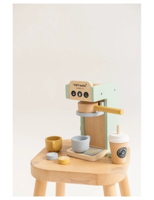Set cafetera de madera de Saro