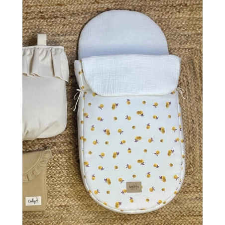 Saco Cuco Fruit Bámbula de Giraffa Bianca e Blu