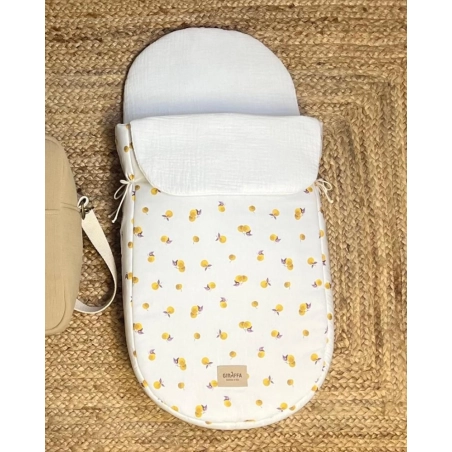 Saco Cuco Fruit Bámbula de Giraffa Bianca e Blu