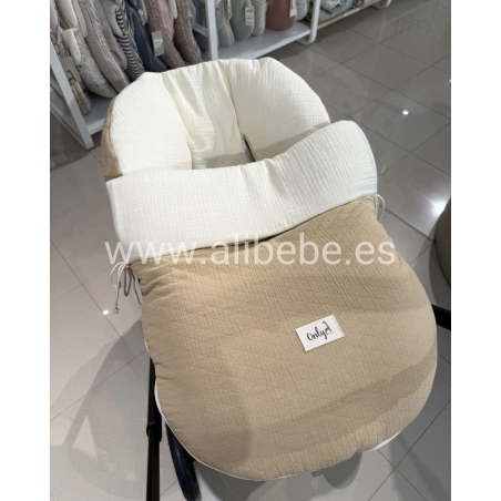 Saco Grupo 0 Crepe Bámbula de Giraffa Bianca e Blu