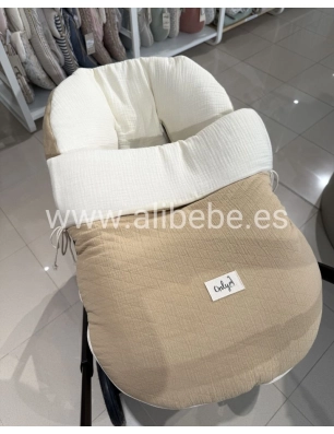 Saco Grupo 0 Crepe Bámbula de Giraffa Bianca e Blu