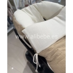 Saco Grupo 0 Crepe Bámbula de Giraffa Bianca e Blu