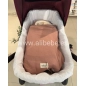 Saco cuco Capucha Crepe interior borrego de Giraffa Bianca e Blu