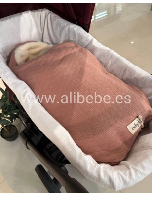 Saco cuco Capcuha Crepe interior borrego de Giraffa Bianca e Blu