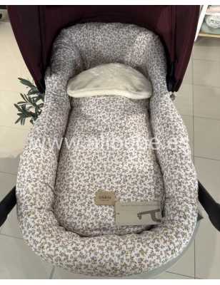 Saco cuco Rosela interior pelo de Giraffa Bianca e Blu