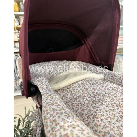 Saco cuco Rosela interior pelo de Giraffa Bianca e Blu