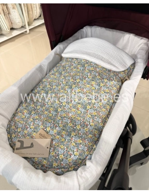 Saco cuco Blauet Bámbula de Giraffa Bianca e Blu