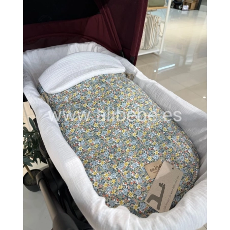 Saco cuco Blauet Bámbula de Giraffa Bianca e Blu