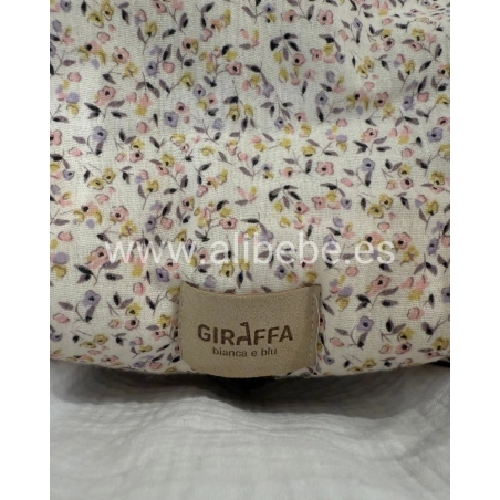 Saco Cuco Capucha Anais pelo crema de Giraffa Bianca e Blu