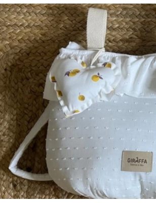 Colgante corazón Fruit de Giraffa Bianca e Blu