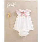 Vestido Plumeti Volante Cuello  De Dadati